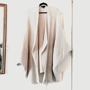 Oversized cozy cocoon cardigan with bat wings